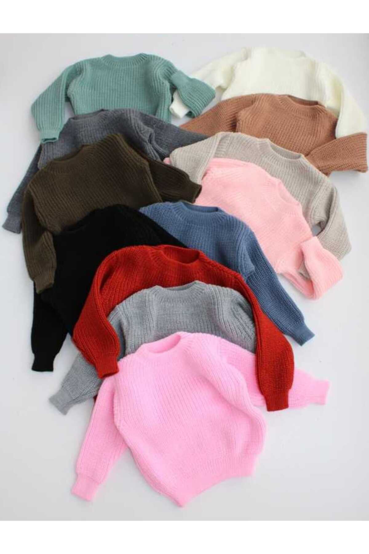 Nimini Kids Yeni Sezon Bisiklet Yaka Unisex Bebek & Çocuk Siyah Kazak (0-8 Yaş) fotoğrafı 3 (önizleme)