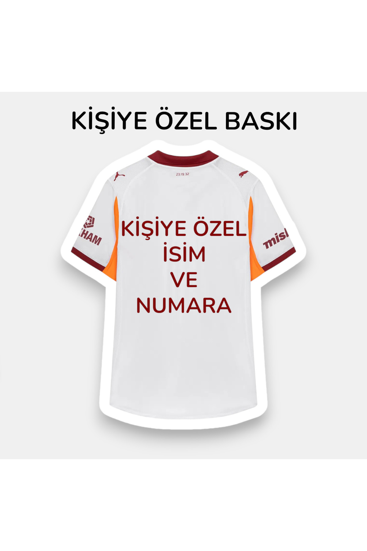Quaxram Özel Baskılı G'âlâtâ.sârây 25-26 Yeni Sezon Yetişkin Futbol Forması Beyaz