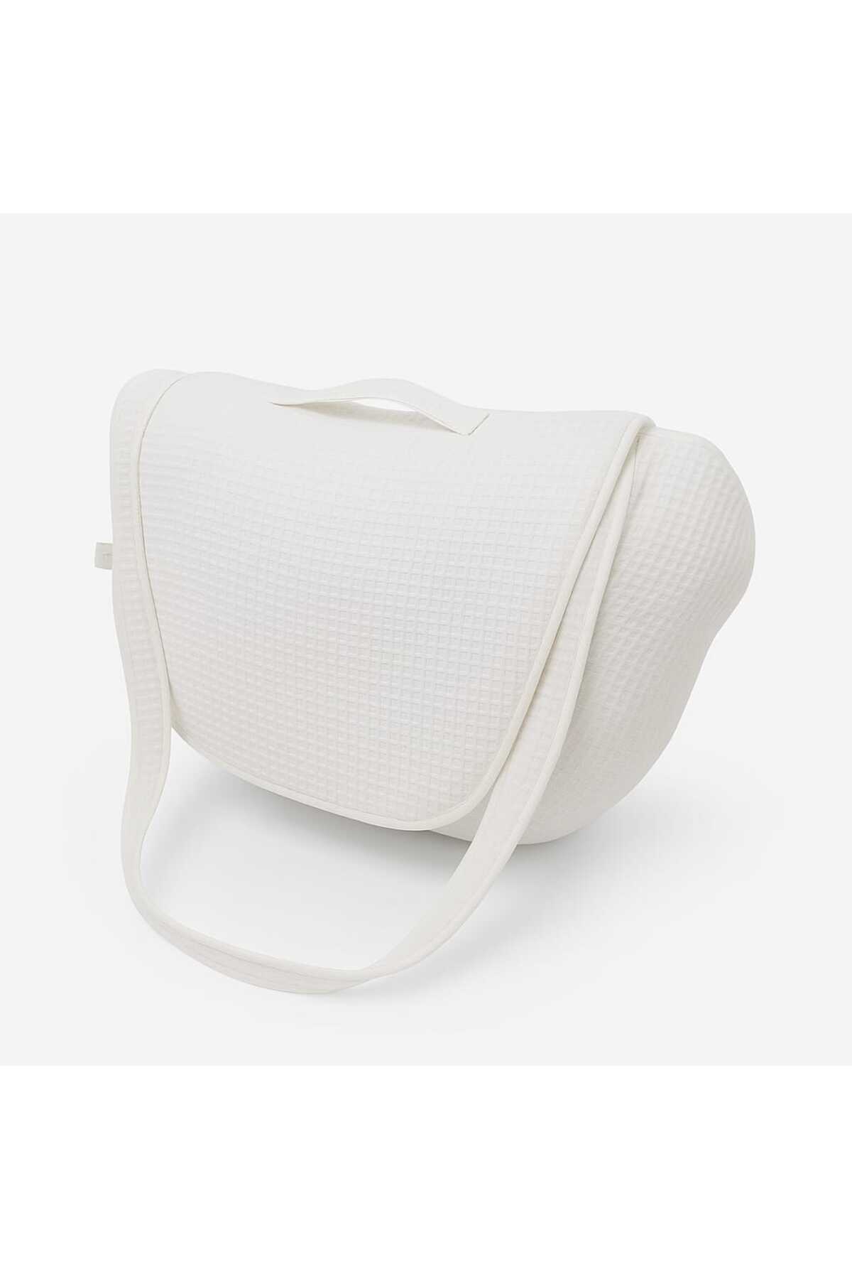 JULYA KİDS Çok Amaçlı Baby Nest Pamuk Ve Pıke Kumaş Desenli Çantali Bebek Çantası Taşınabilir Anne Yanı Yatğı fotoğrafı 3 (önizleme)