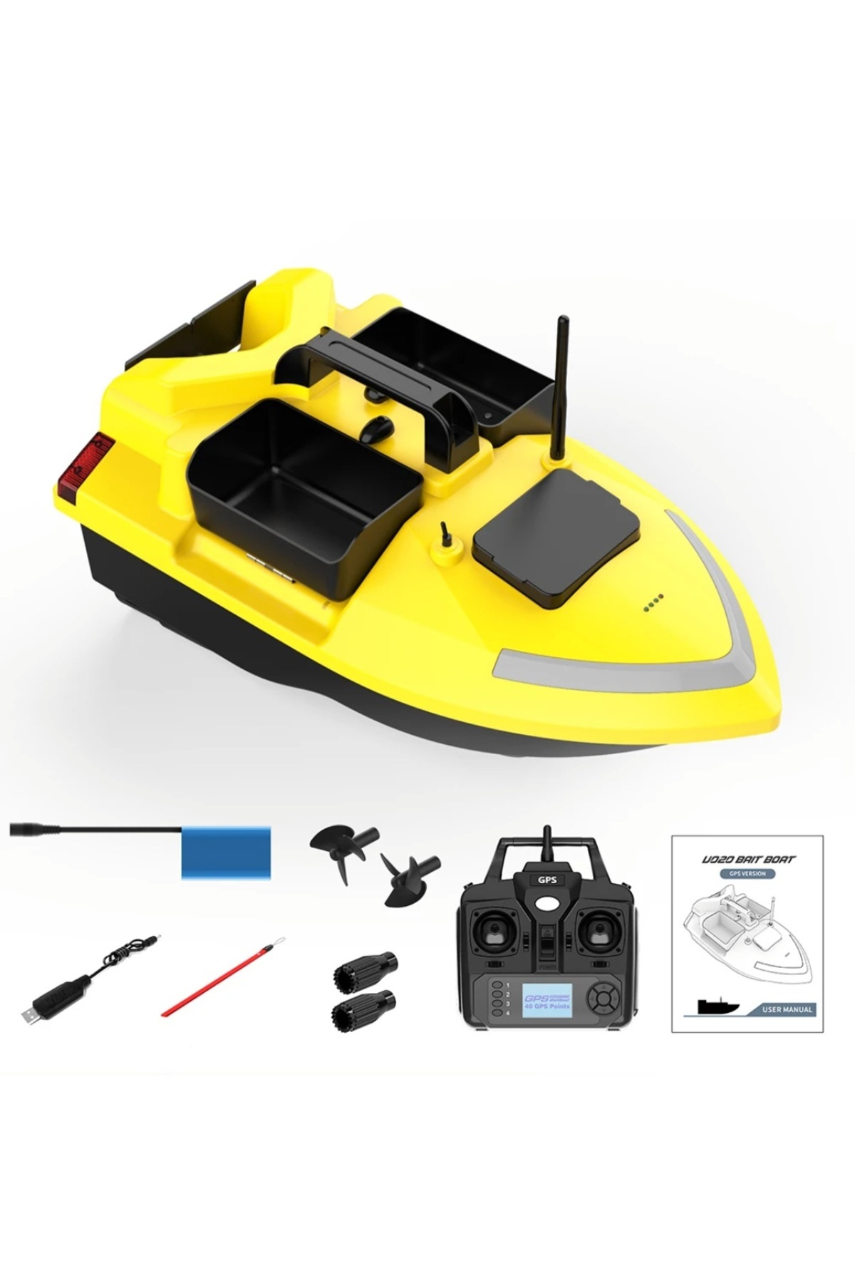 KESEROĞLU SAZAN YEMLEME (TEKNE VE BOTU) GPS MODEL (40) KONUMLU 500M OTO PİLOT SİSTEMLİ KENDİ EVE GELEN HIZLI