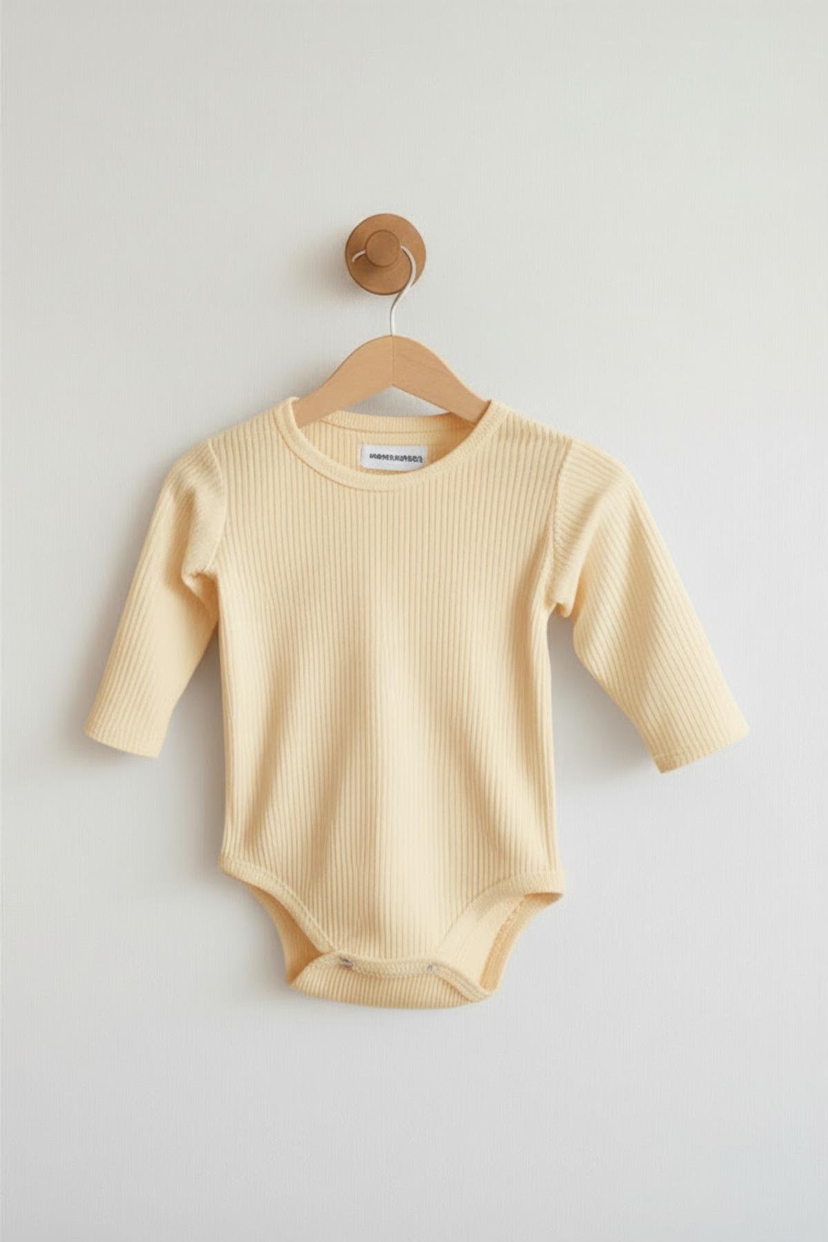 Lindakids Fitilli Kumaş %100 Pamuk Uzun Kollu Çıtçıtlı 3'lü Sarı Bebek Body/Zıbın fotoğrafı 3 (önizleme)