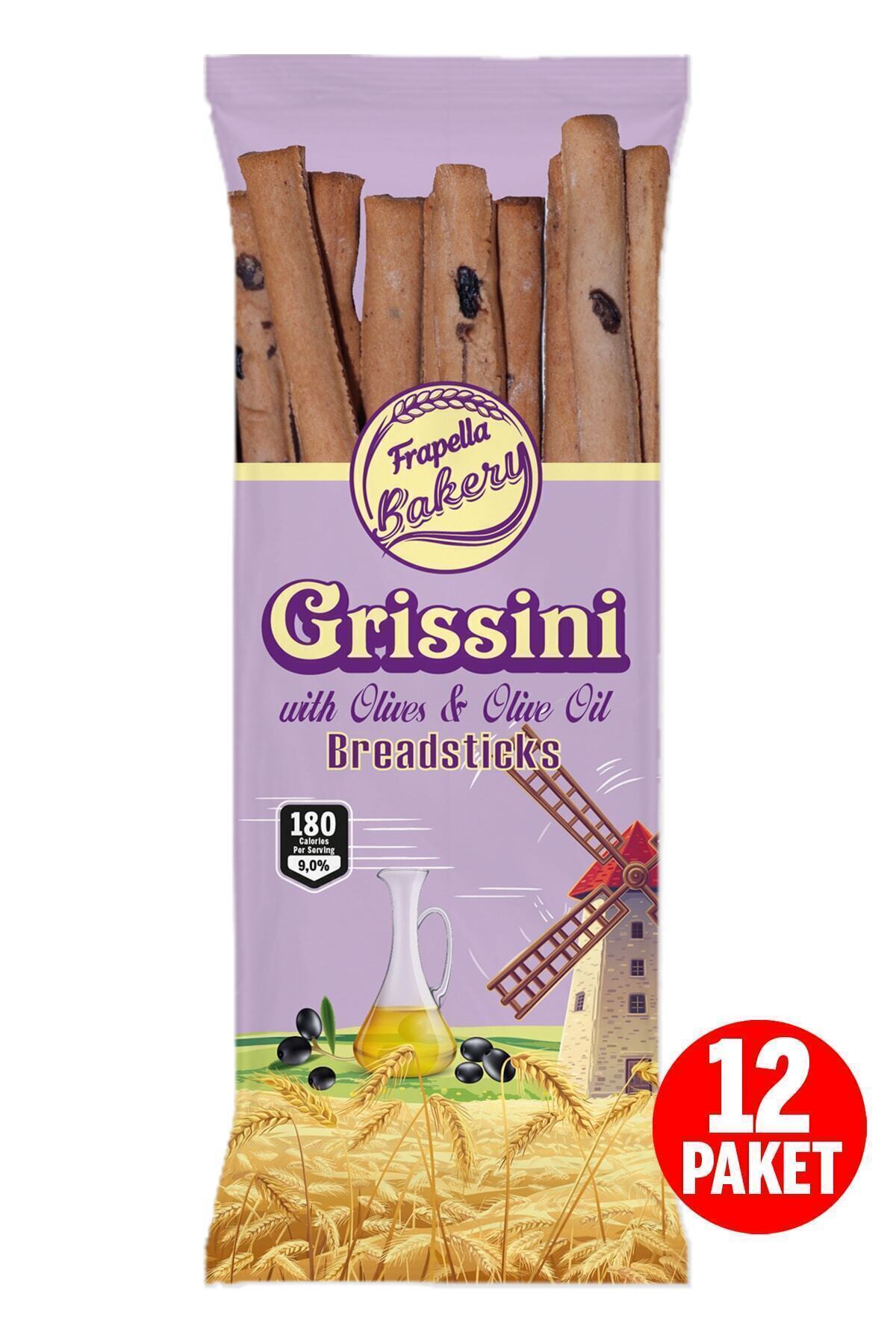 Frapella Zeytinli Ve Zeytinyağlı Grissini 70 Gr. X 12 Paket