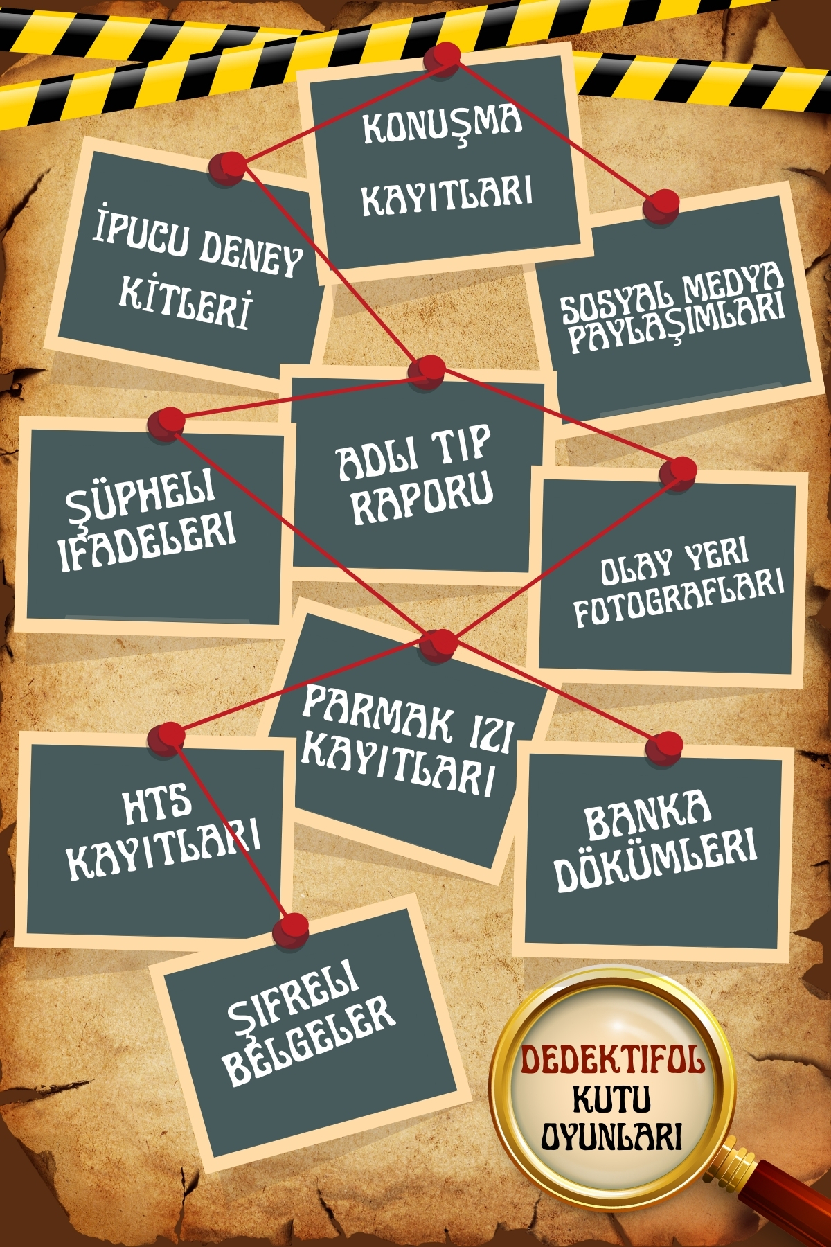 DEDEKTİFOLL Dedektif Oyunu, Dava Çözme, Katili Bulma 3'lü Set fotoğrafı 5 (önizleme)