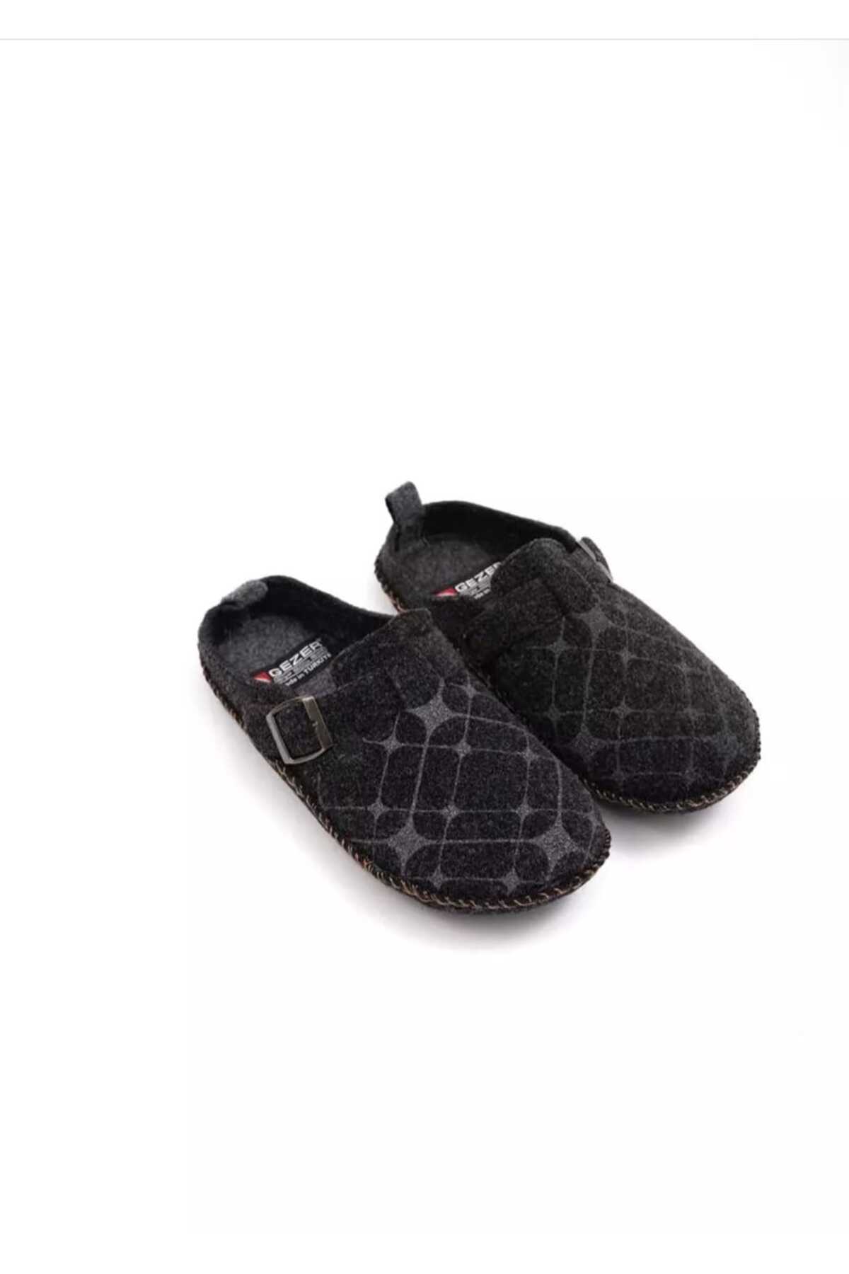 SWORD  Erkek Kışlık Terlik | Keçe Sessiz Kaymaz Ev Terliği | Misafir Terliği - Görsel 2