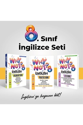 Daymoon Publishing WHY NOT ? 8. SINIF PRACTİCE BOOK-TEST BOOK-VOCABULARY BOOK...
