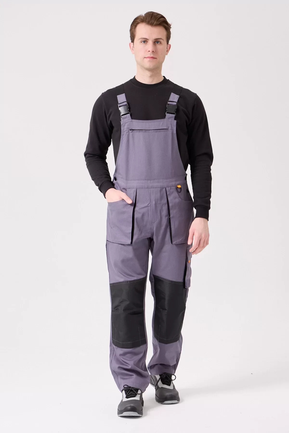 Erkek Gabardin Bahçıvan Tulum ISG Baccata İş Güvenliği Kot Salopet Denim Çok Cepli