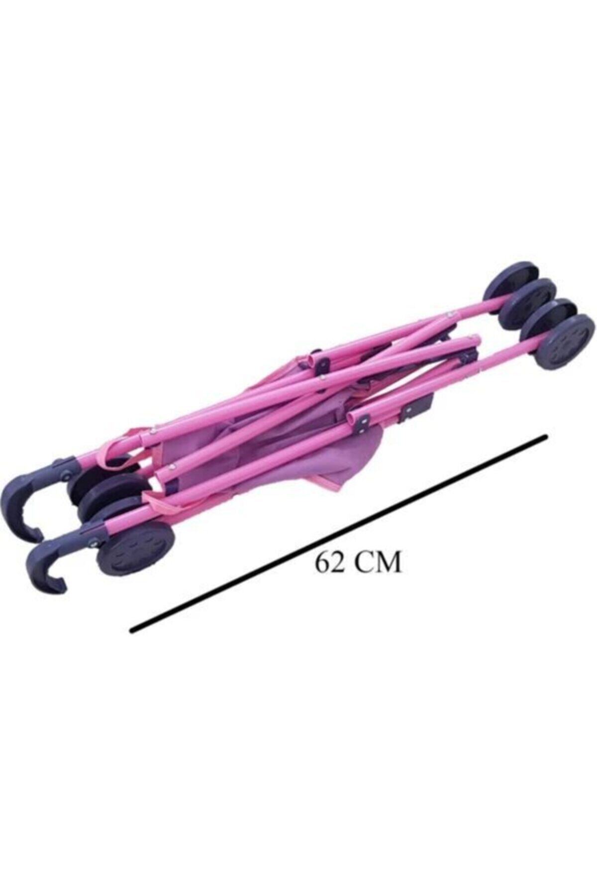 BULDUK Katlanabilir Baston Puset Pembe Oyuncak Puset Bebek Arabası 62 Cm Kız Çocuk Arabası fotoğrafı 6 (önizleme)