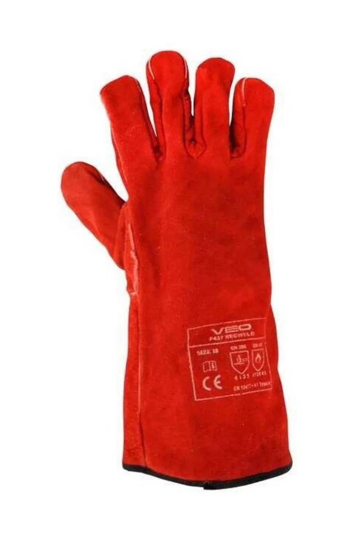 Veo Redweld Kaynak Eldiveni Isıya Dayanıklı Korumalı Eldiven 437 En407 En12477 EN 407 12477