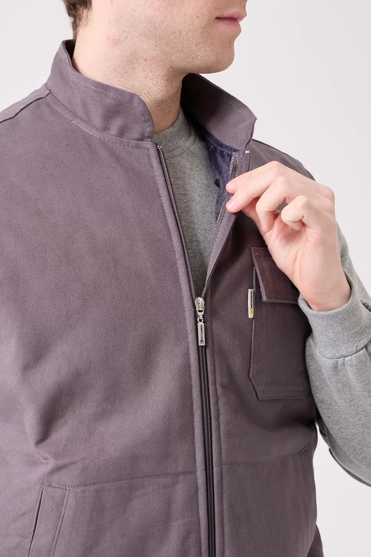 Kışlık Gabardin Yelek Erkek İş Güvenliği Galanthus Outdoor Sıcak Tutucu Rüzgar Geçirmez