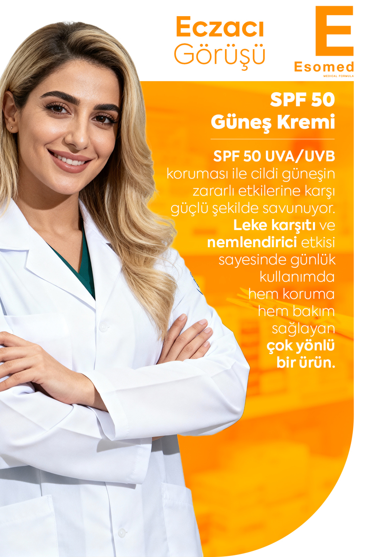 Yüksek Koruyucu Nemlendirici Spf50 Uva Uvb Leke Bırakmayan Yüz Vücut Güneş Kremi 100 ml — 100mlkl — تصویر 5 از 6