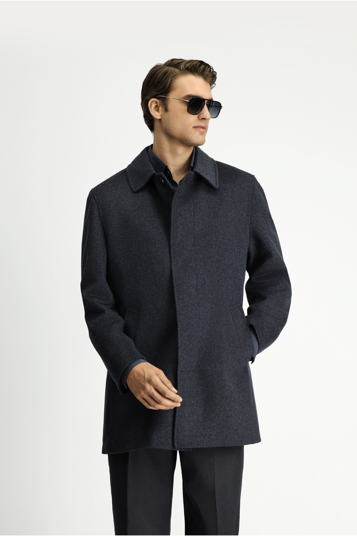 Kiğılı  Klasik Yünlü Kaban - Görsel 4