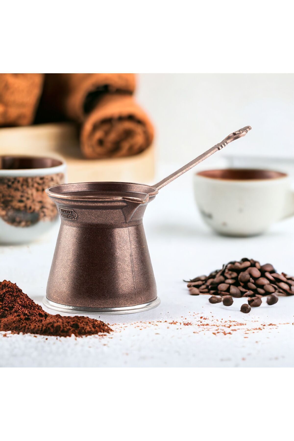 cezpot Arden Döküm Cezve 3 Kişilik İndüksiyon (Mıknatıslı) Ocaklara Uyumlu