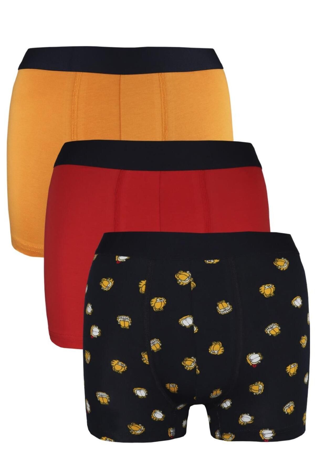 Alaturka Erkek Boxer Karışık Renk 3'lü Paket Set -bxr2000 MODEL-1 görsel 2