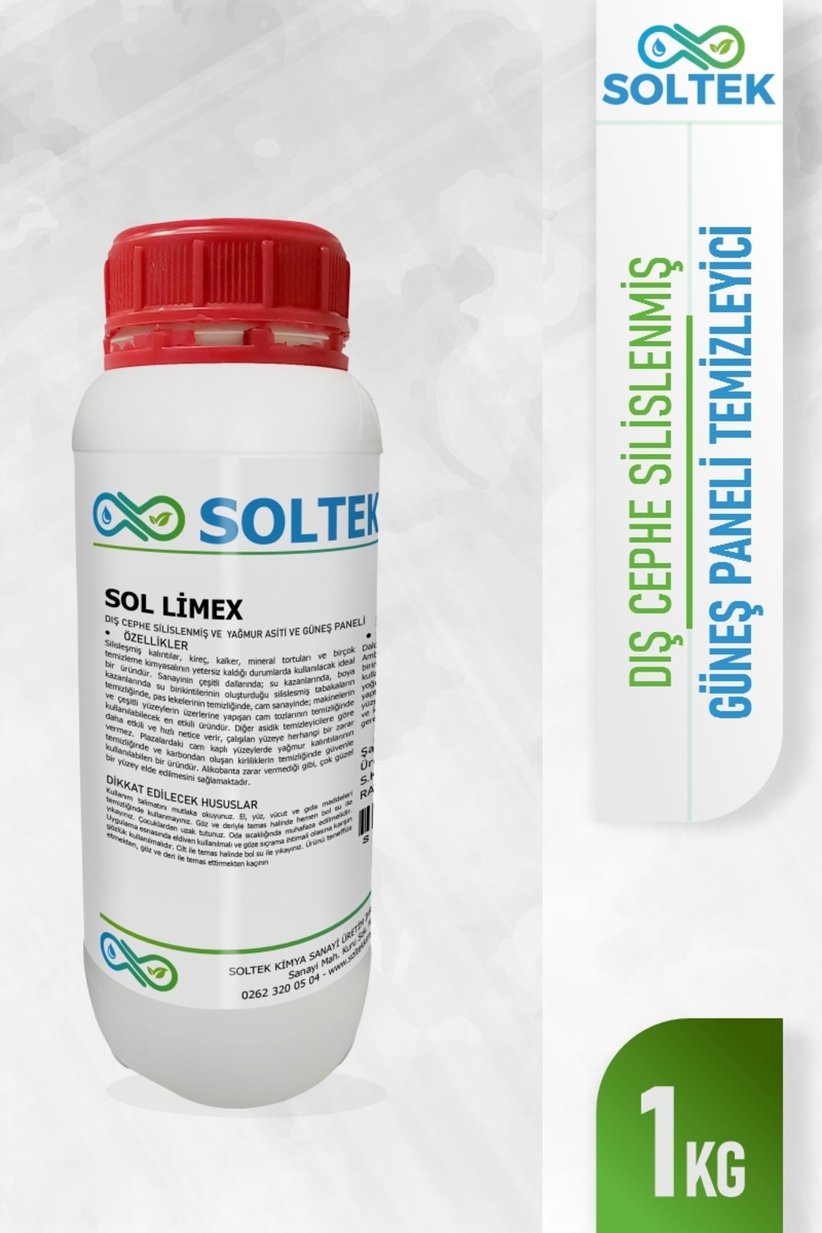 SOLTEK KİMYA Dış Cephe,Paneller Ve Güneş Paneli Temizlik Kimyasalı - SOL LİMEX