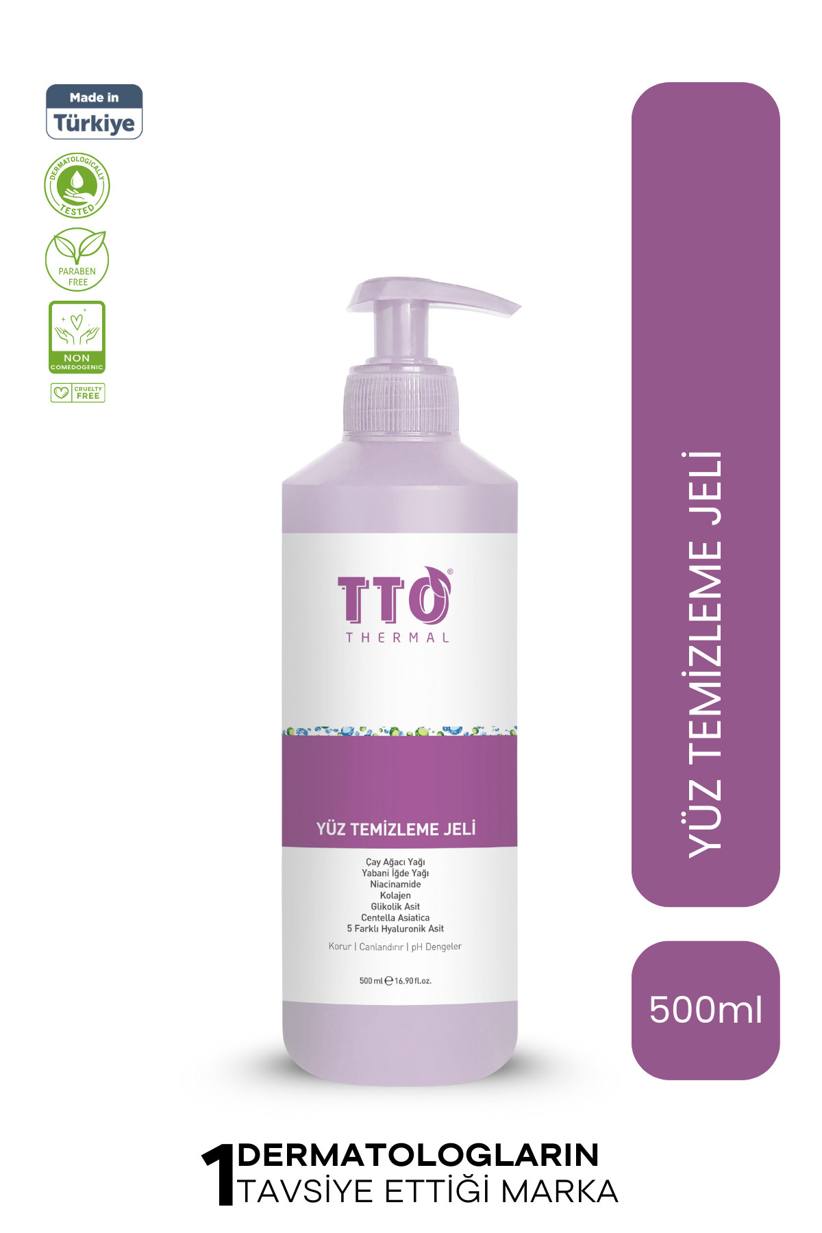 TTO Yüz Temizleme Jeli 500 ml