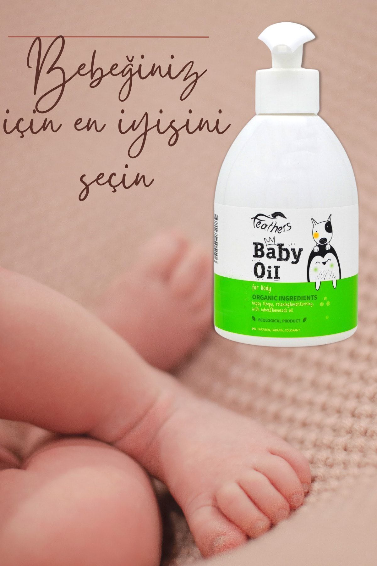 Cosmolive Bebek Yağı | Organik Bakım | Paraben Parafin Içermez | Ekolojik Sertifikalı | 300 ml fotoğrafı 5 (önizleme)