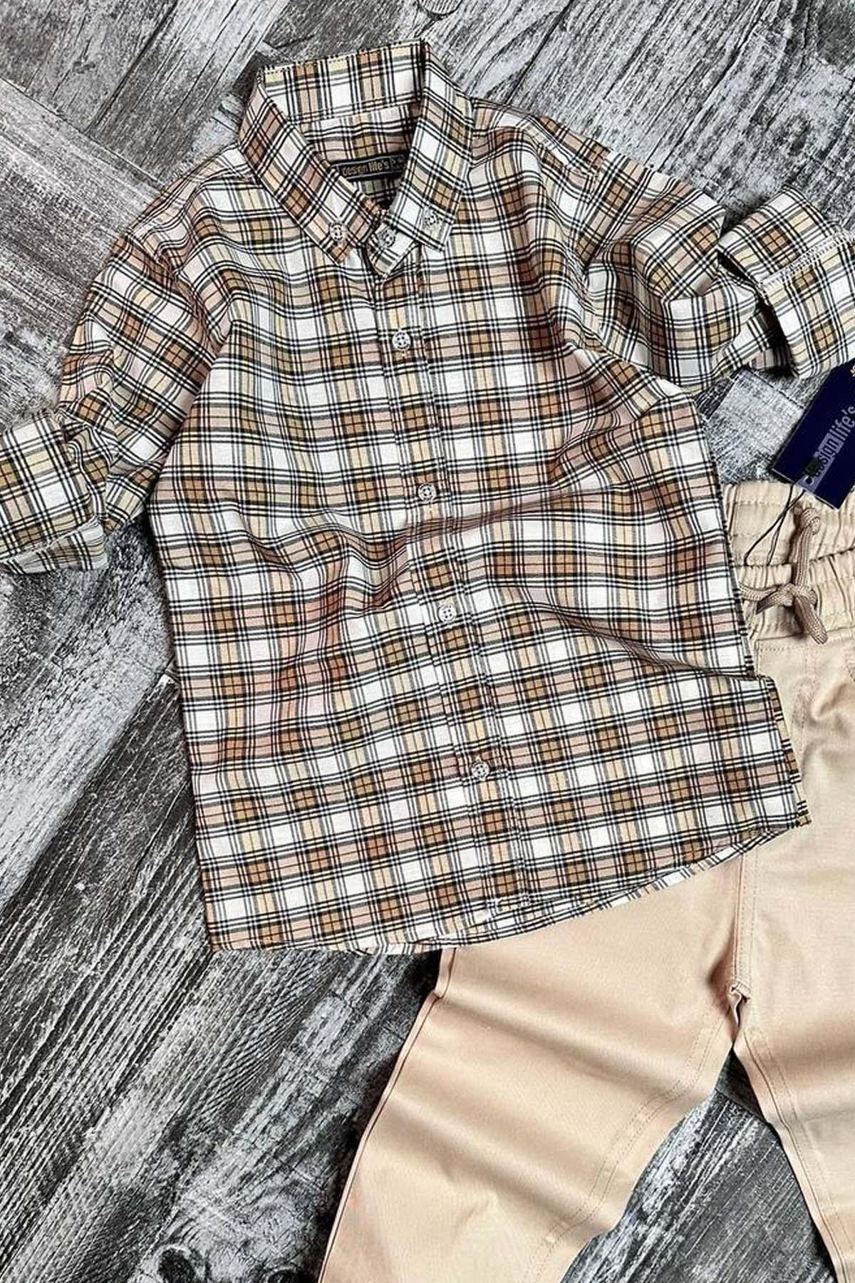 ست بالاتنه و پایین تنه پسرانه طرح دار فاق نرمال آستین استاندارد | ریکوترز Riccotarz 4240703011 - تصویر 2