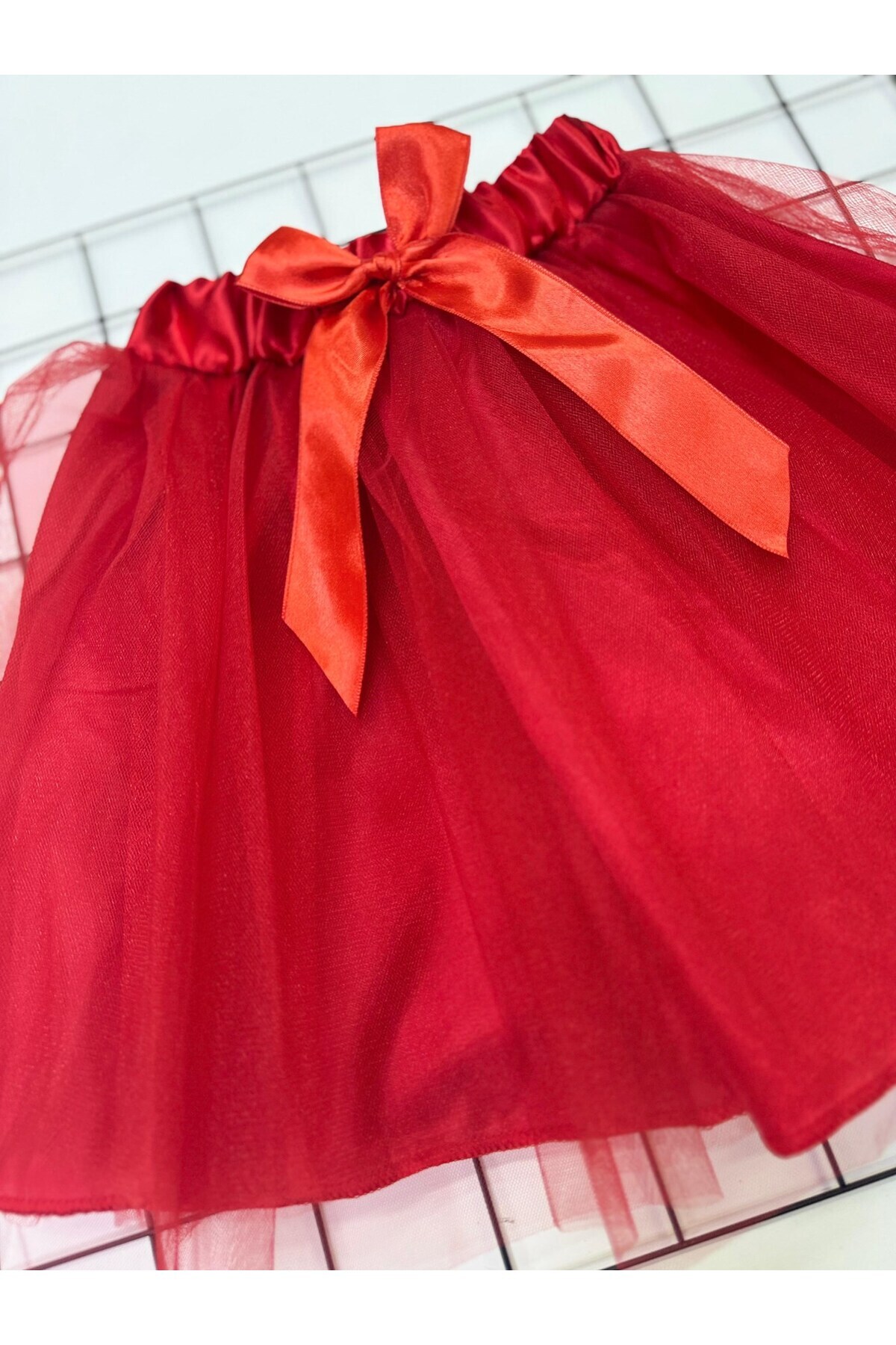 ŞAPKAKİDS  KIZ ÇOCUK FİYONKLU HAYAL TÜTÜ TÜLLÜ ETEK ASTARLI - Görsel 5