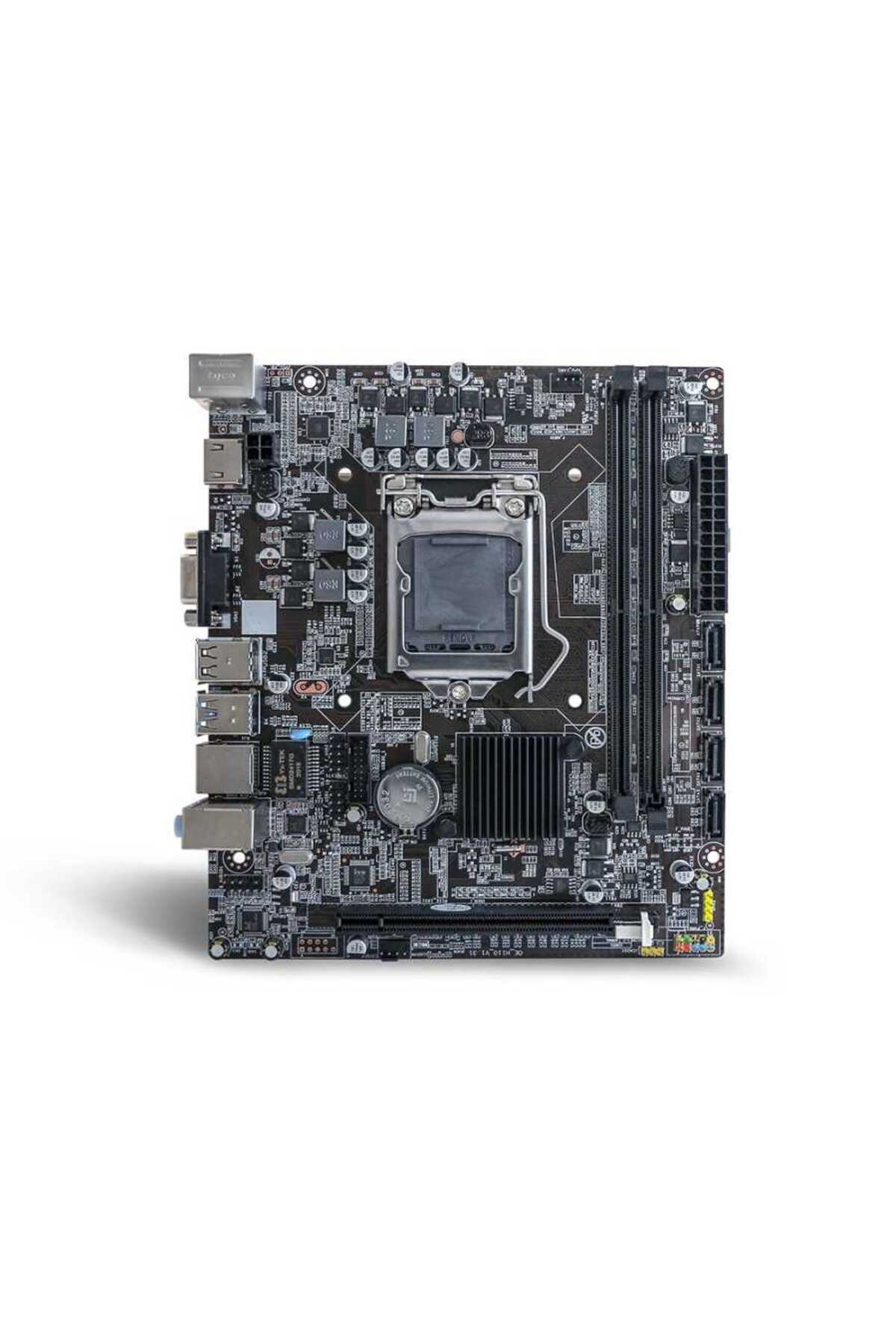 Resim TURBOX WorkProf R H110 Sata Ddr4 2133MHz Usb 2.0 Vga Hdmi Ses Lan 1151P 6.7 Gen Anakart 