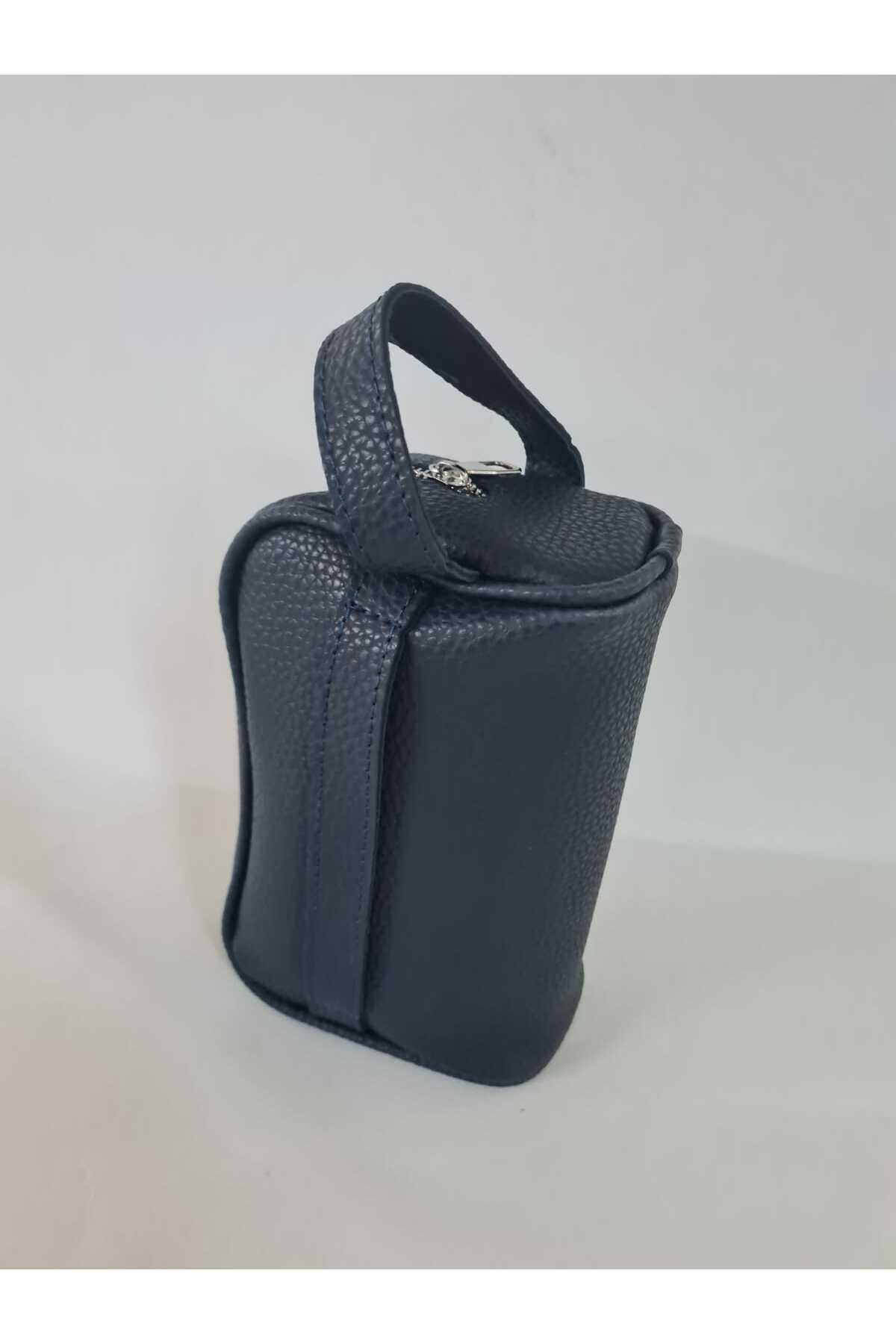 YMZBAG LACİVERT Çift Tutuşlu Erkek El Çantası görsel 4