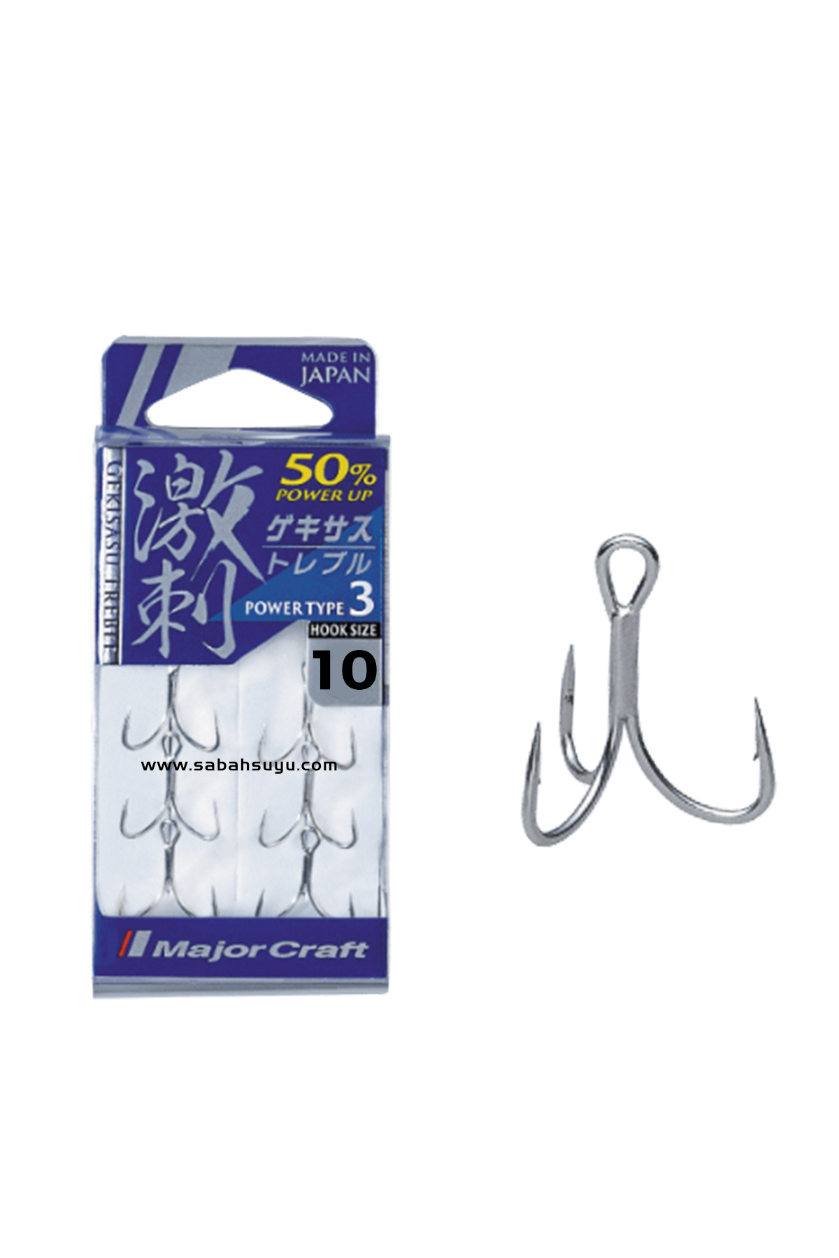 MAJOR CRAFT GHT-3TN Üçlü İğne Silver #10 (6 Adet)