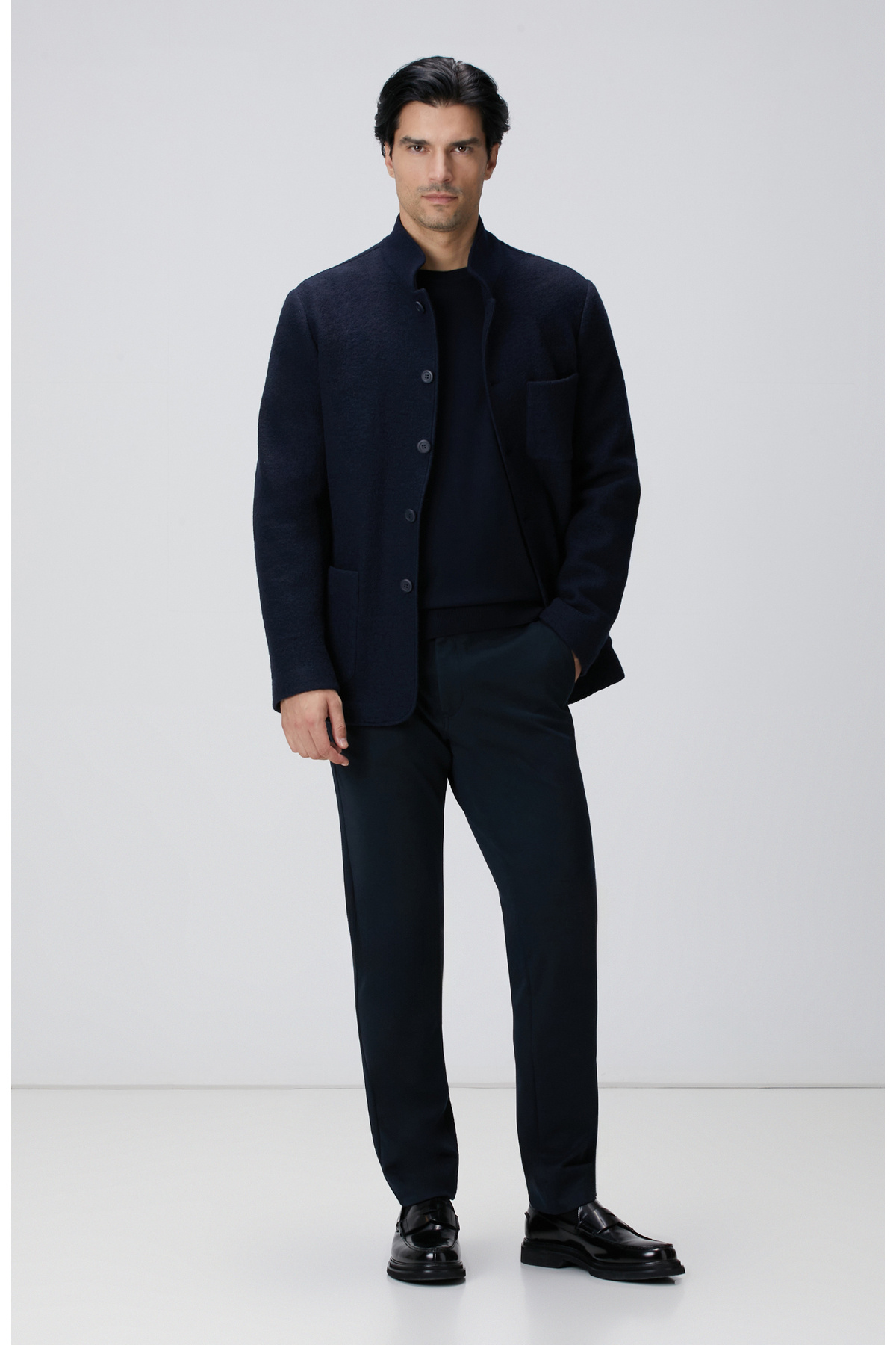 نتورک شلوار بافتنی سرمه‌ای