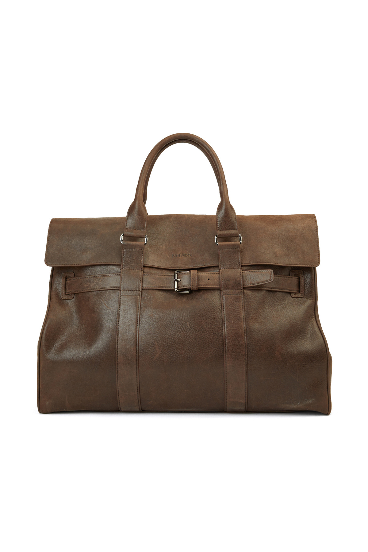 نتورک کیف مسافرتی جیر مردانه قهوه‌ای