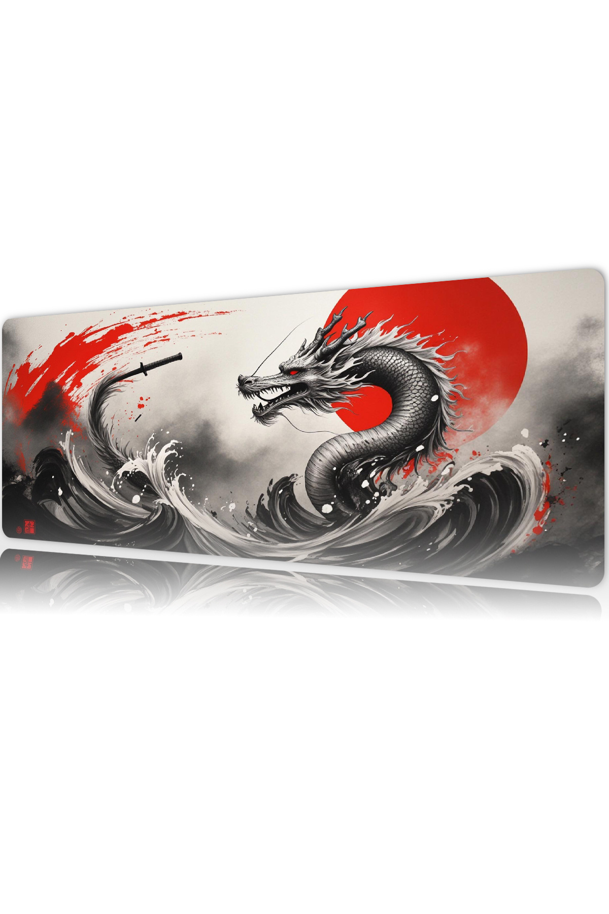 Crimson Dragon Gaming Gaming Gaming Mouse Pad 80x30 cm 3mm Mousepad