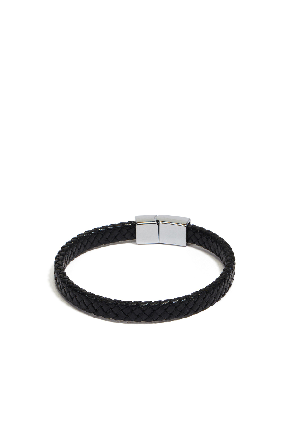 نتورک دستبند چرمی مردانه مشکی