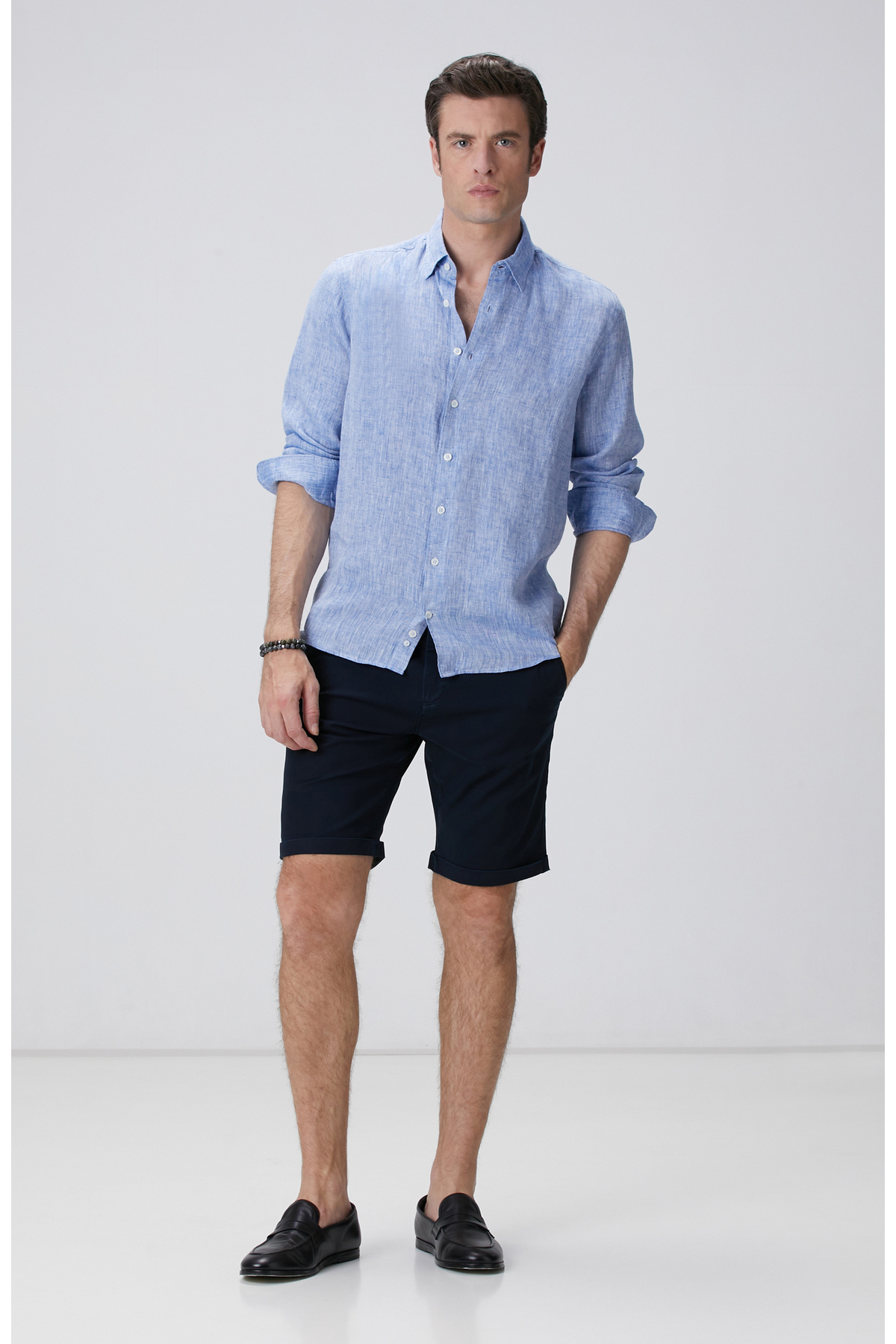 نتورک شلوارک چینو سرمه‌ای