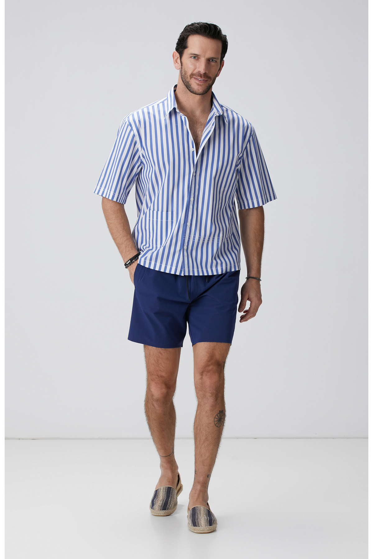 نتورک لباس شنا سرمه‌ای