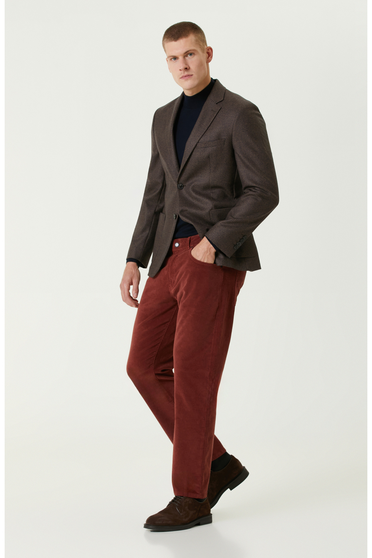 نتورک شلوار راحتی کاشی کوردوروی