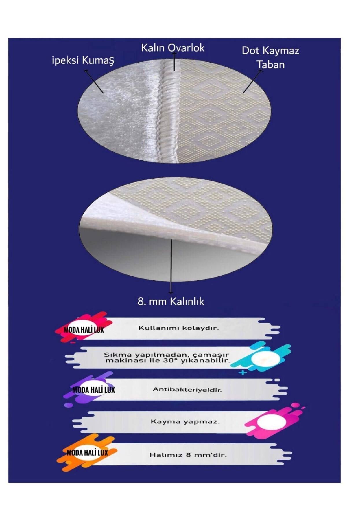 STY Home Yıldız Çocuk Halısı Kaymaz Makinede Yıkanabilir Bebek Ve Çocuk Odası Halısı Oyun Matı Sarı Gri fotoğrafı 3 (önizleme)