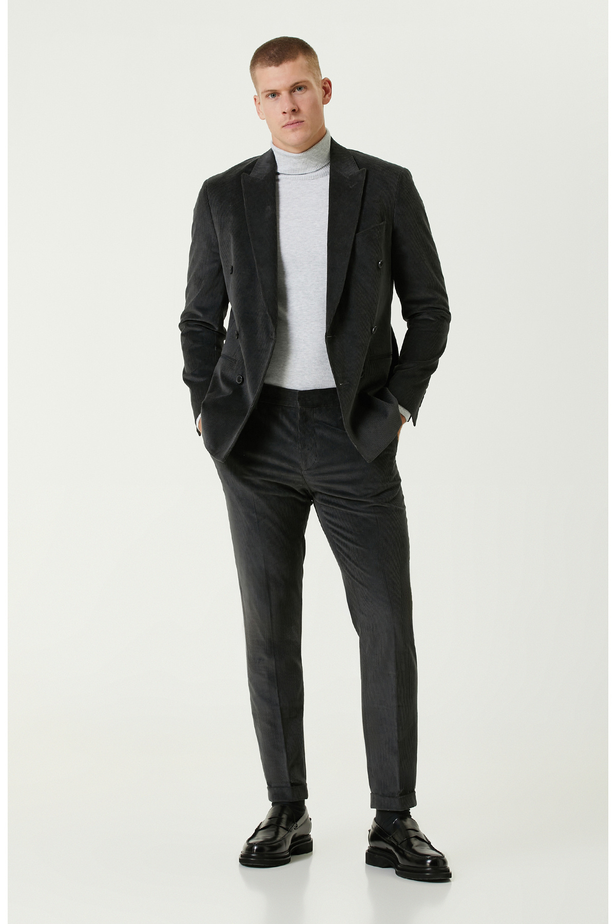 نتورک شلوار کوردوری آنتراسیت لیمیتد