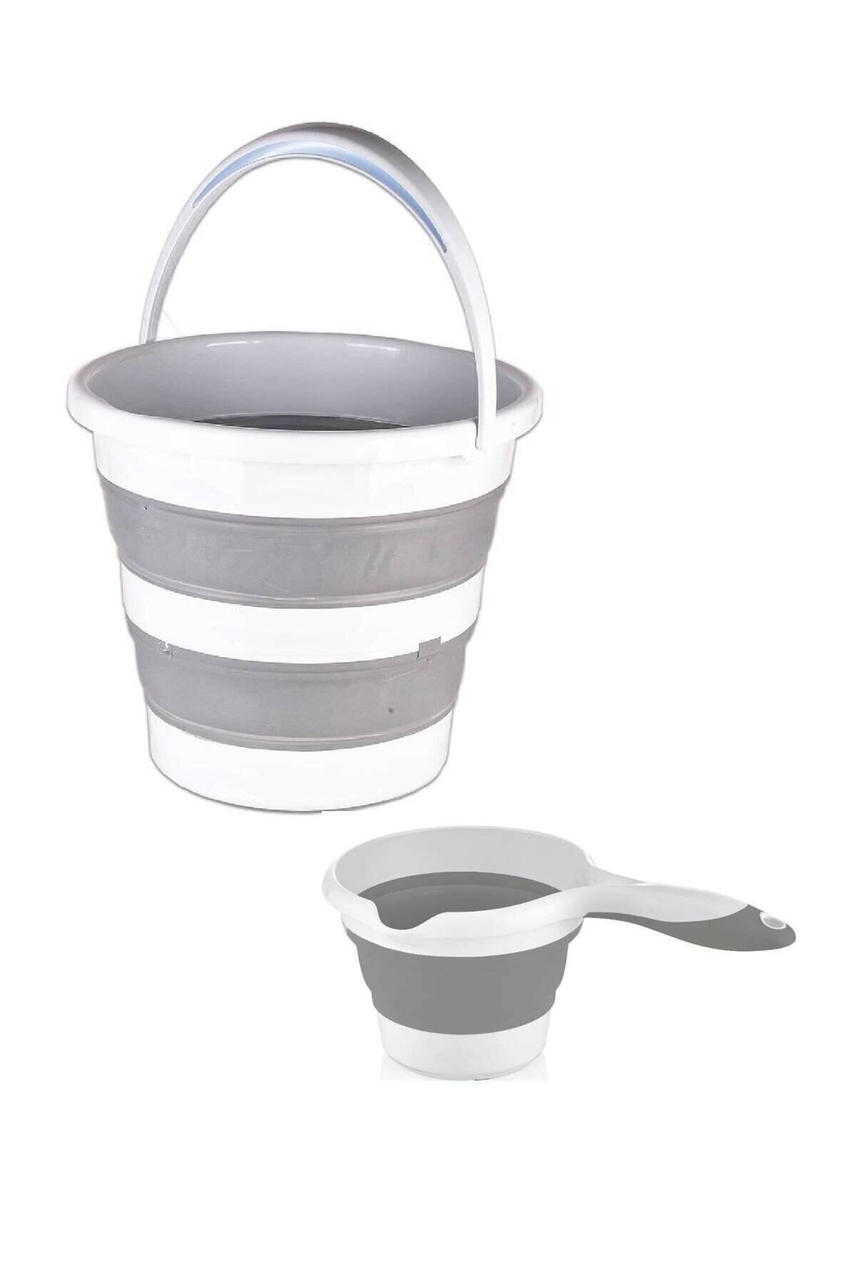 Sepetkitchen Katlanabilir Banyo Seti- Gri fotoğrafı 4 (önizleme)