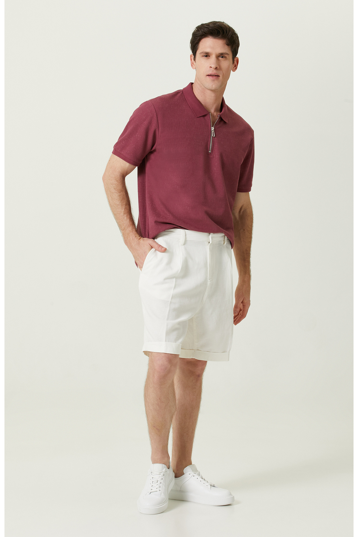 نتورک شلوارک کمر معمولی Ecru