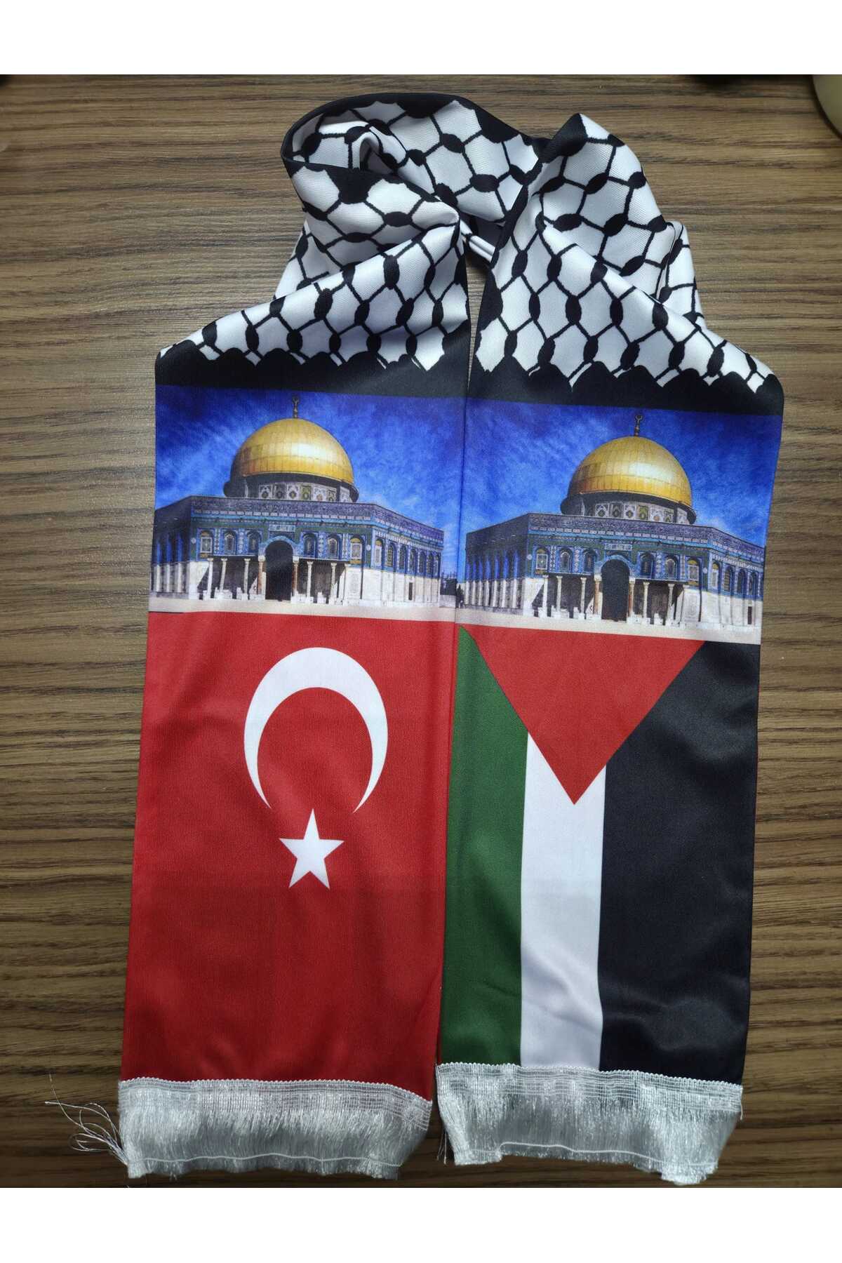 Genel Markalar  FİLİSİTİN VE TÜRK BAYRAĞI SATEN ATKI