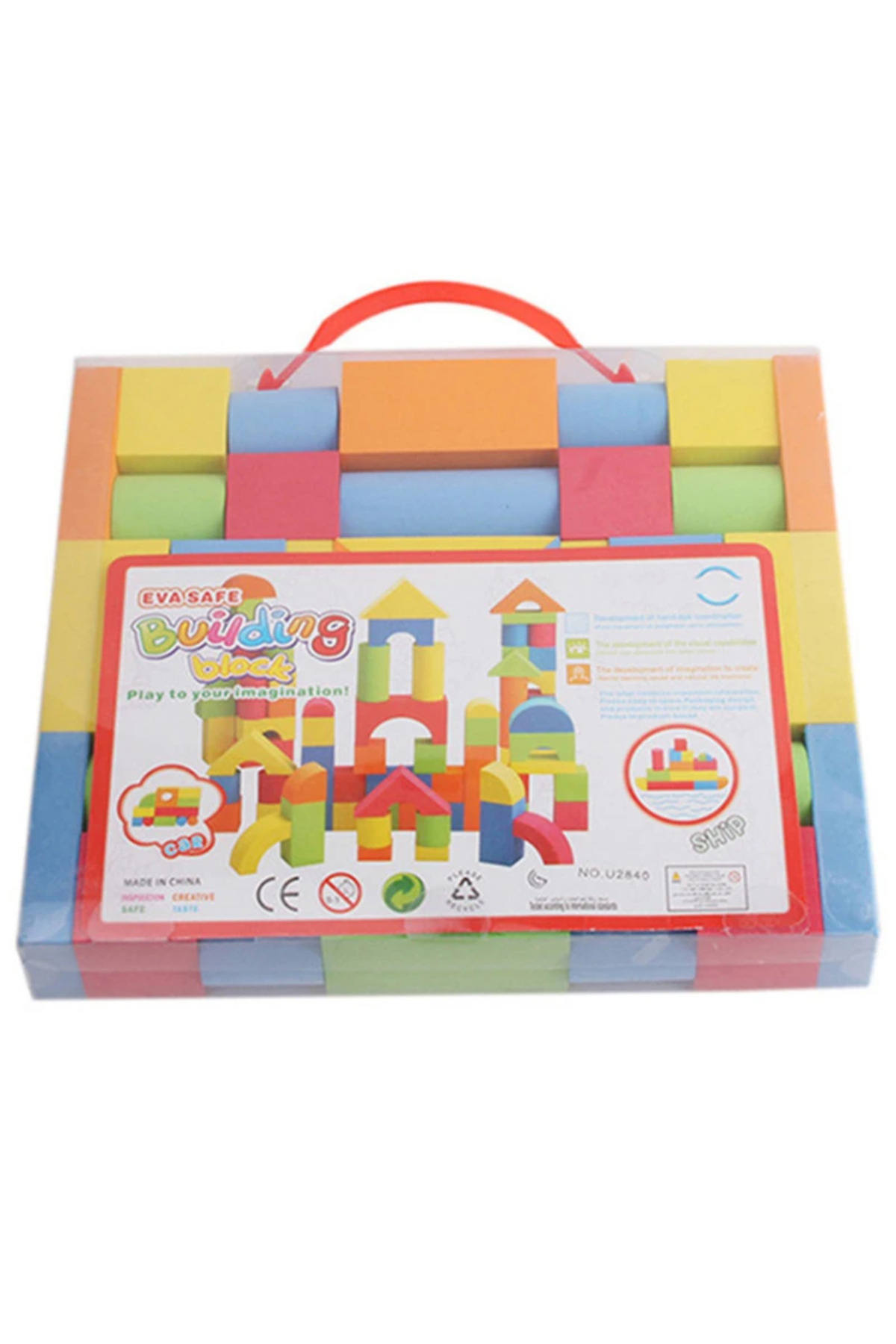 ۳۸ عدد در هر مجموعه، بلوک‌های بزرگ و ایمن، بلوک‌های فومی بزرگ، اسباب‌بازی‌های ساخت‌وساز رنگارنگ، اسباب‌بازی آموزشی برای کودکان