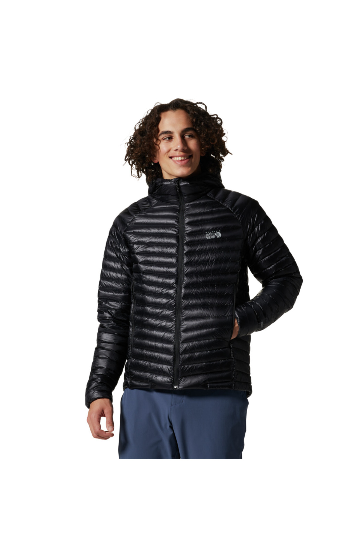 ماونتین هاردور کاپشن مردانه هوددار Goose Down مدل Ghost Whisperer