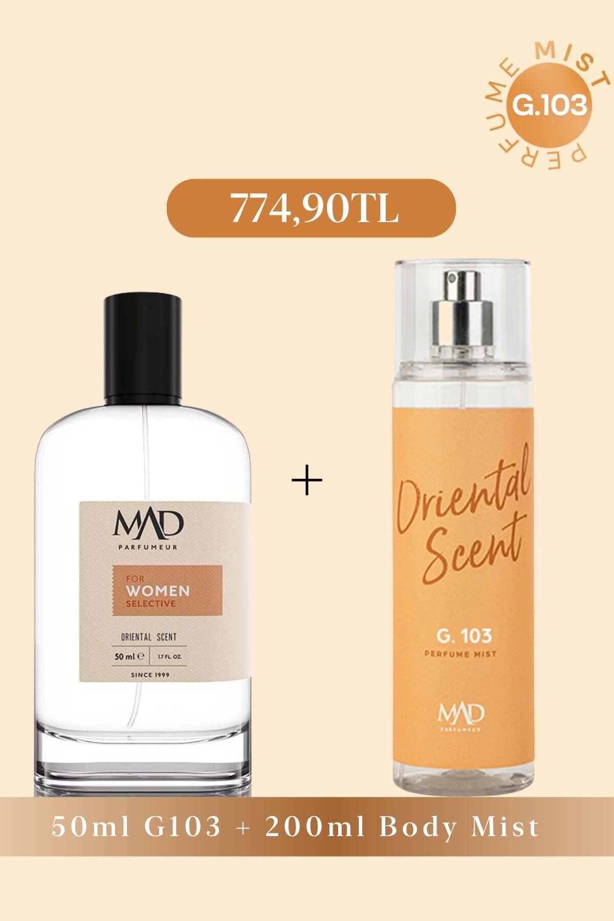 Mad Parfüm Mad G103 Kadın Parfüm Mist Seti