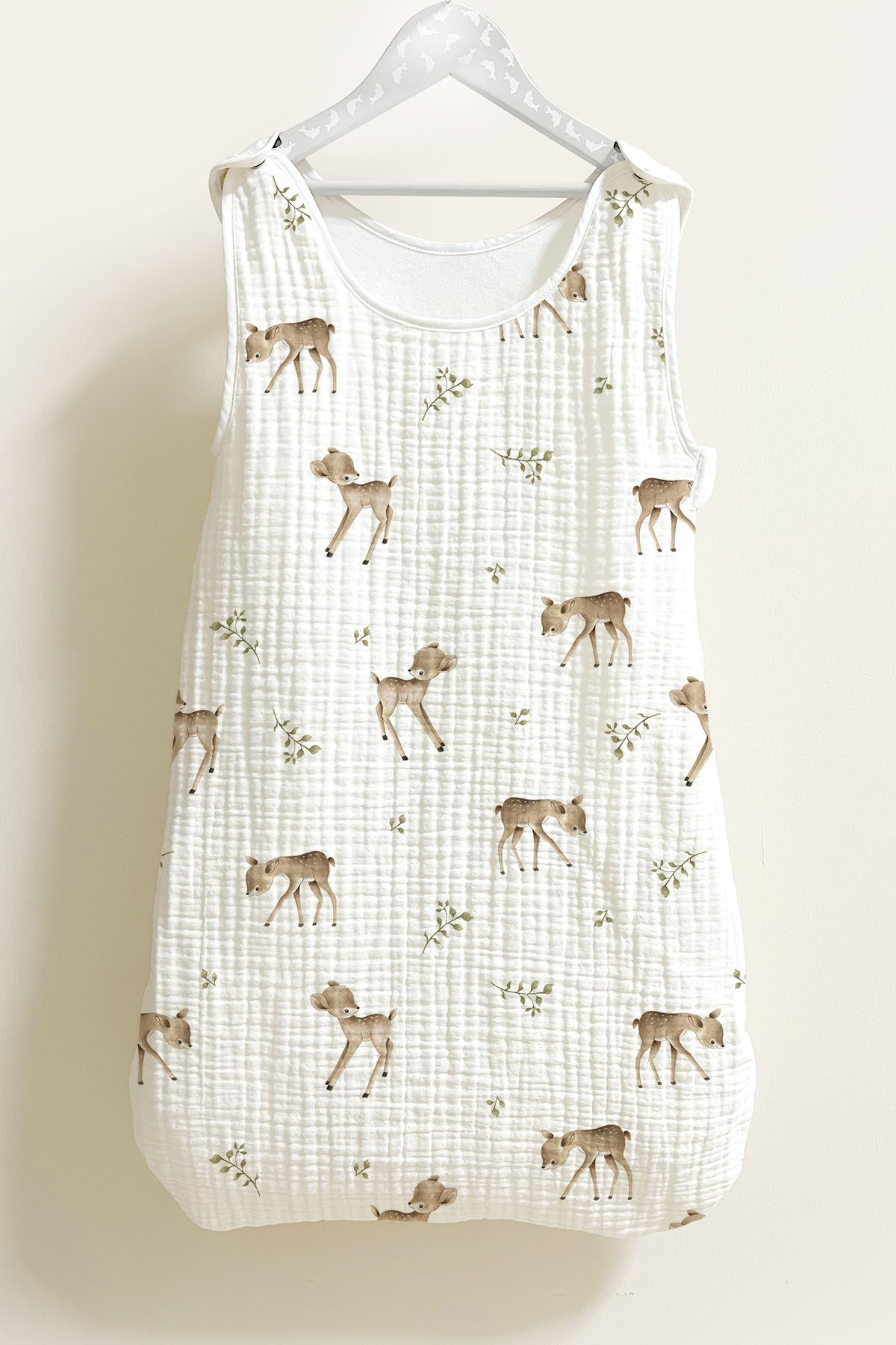 Tuğba Kuğu 4 Kat Müslin 1.2 TOG Bebek Uyku Tulumu (0-18 AY) - Bambi Dream fotoğrafı 2 (önizleme)