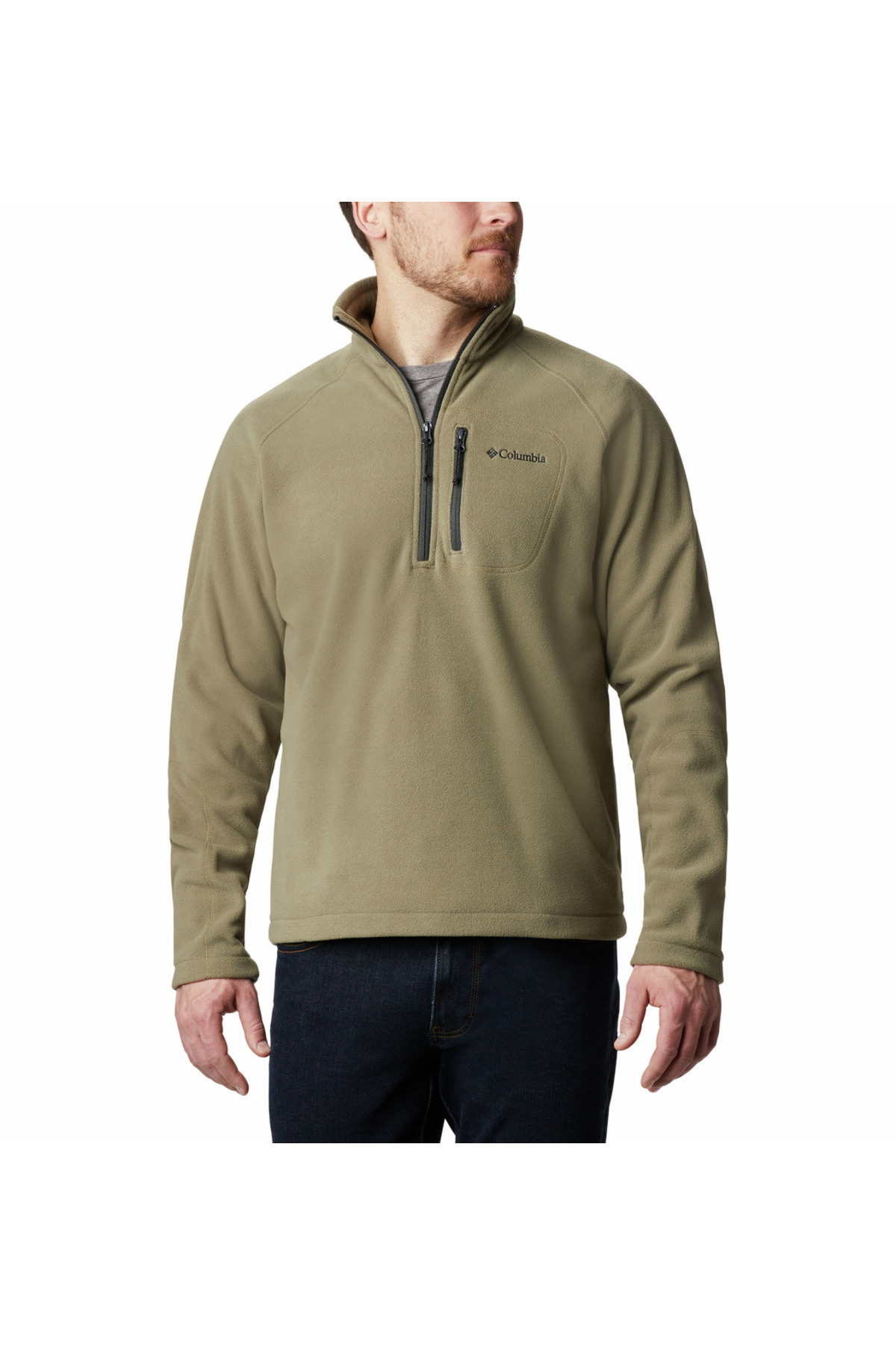 کلمبیا کاپشن پشمی نیم زیپ مردانه Fast Trek III، کد 1553511-398