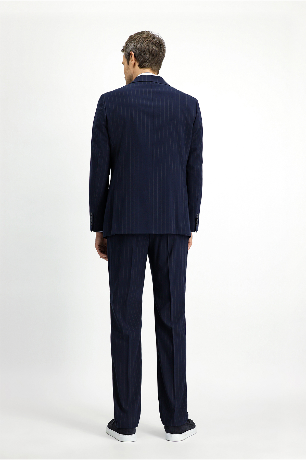 Kiğılı  6 Drop Regular Fit Standart Kesim Çizgili Takım Elbise - Görsel 4