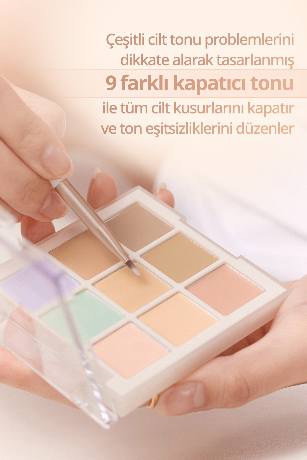پالت کانسیلر کرمی و چند منظوره DASIQUE Pro Concealer Palette (#01 Cover) — بژ 111652 — تصویر 8 از 9