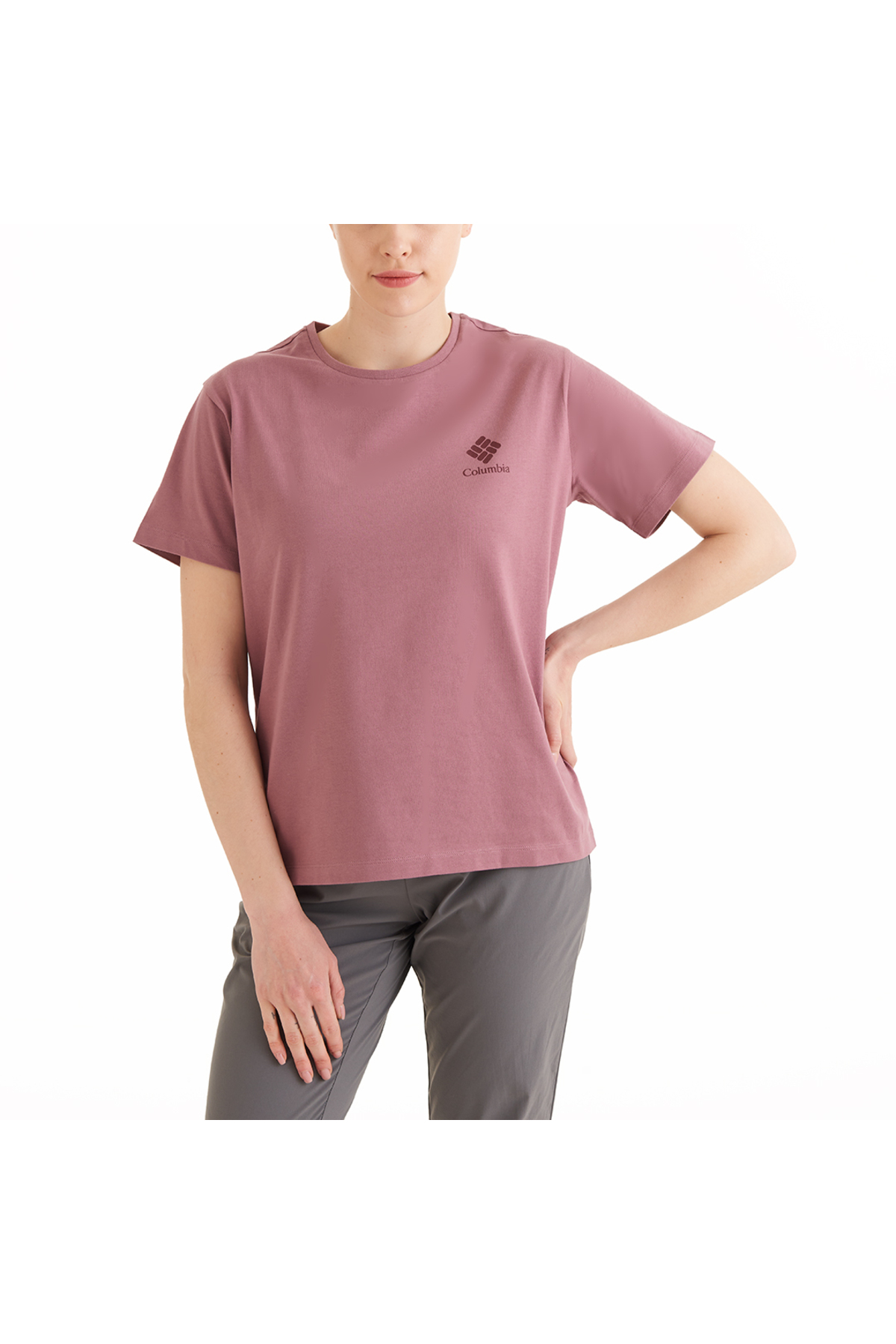 Columbia CSC Stacked Mini Gem Logo Kadın Kısa Kollu T-Shirt görsel 4
