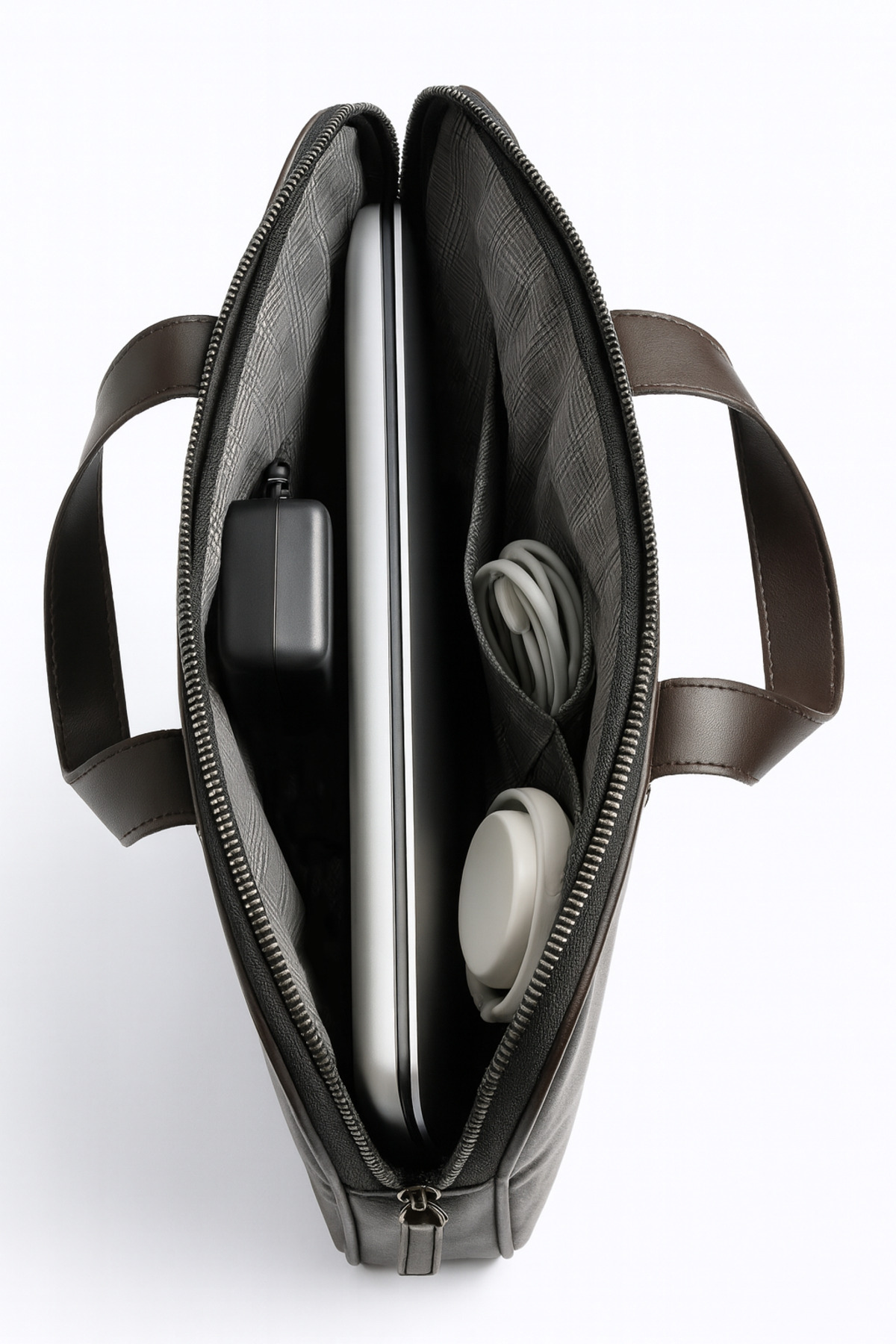 Moda West  Premium Kapitone Desen 15" & 16"inç Laptop Notebook Tabletlere Uyumlu Evrak Dosya Bilgisayar Çantası - Görsel 7