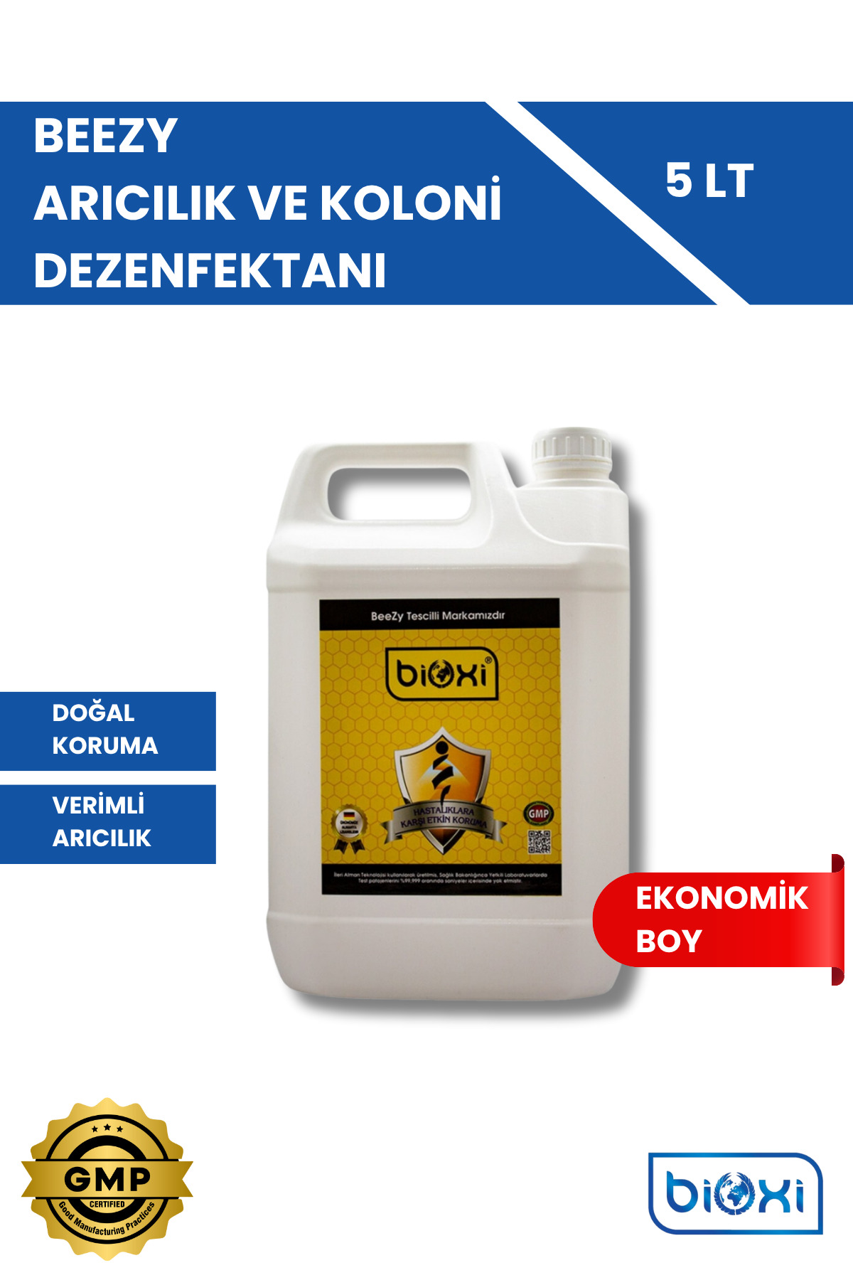 BROOXON ah.h Anti-Virus 3in1 BIG COAT Ｌ Bioxi Beezy Arıcılık Bakım Kovan Dezenfektanı 5 Lt | Hipokloröz