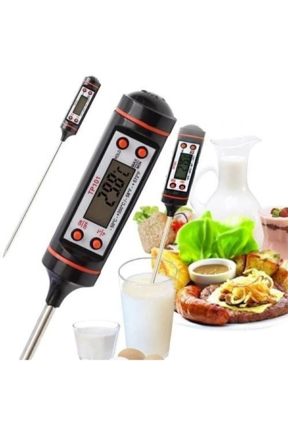 Class Dijital Termometre Tp101 300°c - Daldırma Tipi Gıda Termometresi