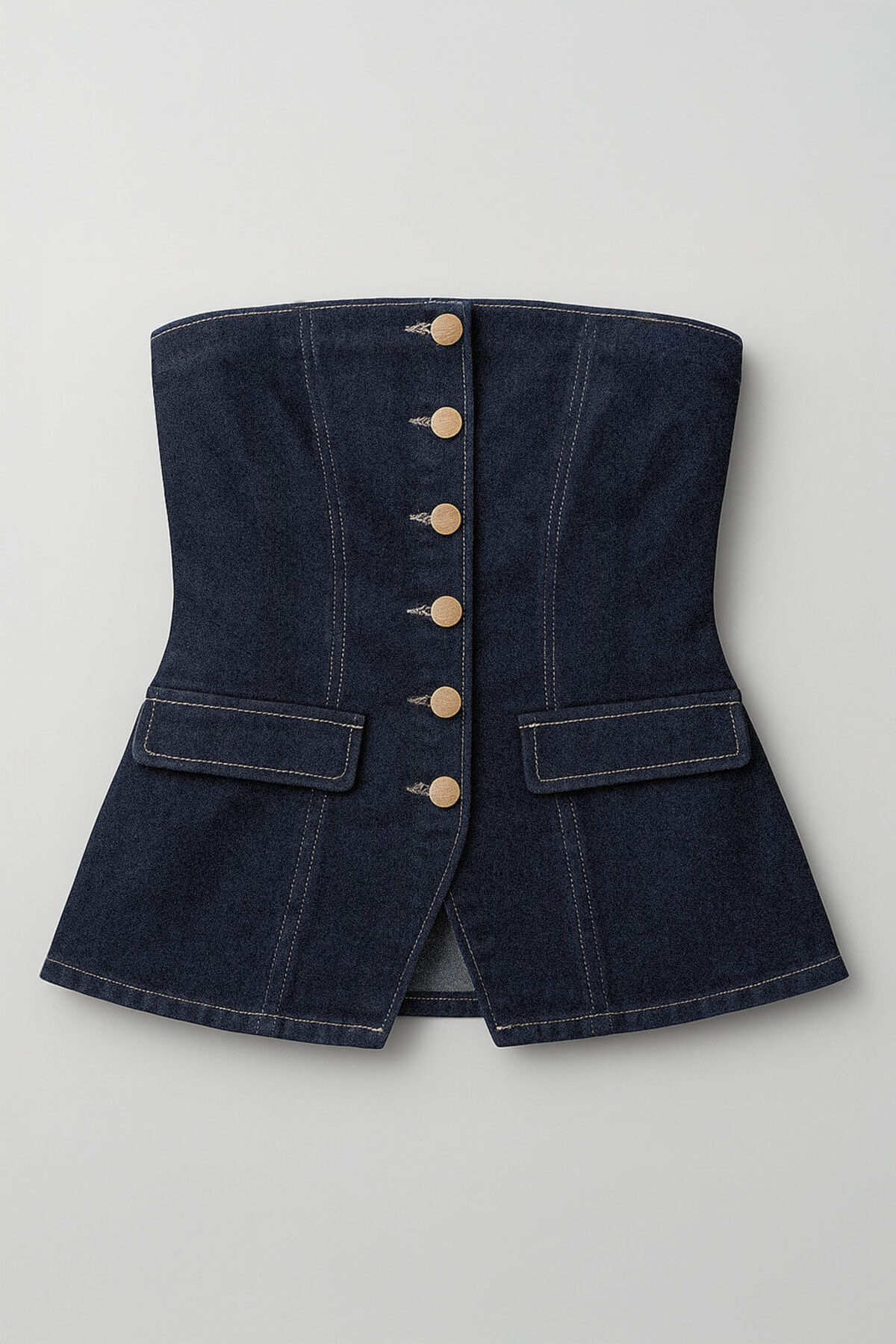 Bluewhite  Blue White Kadın Denim Büstiyer - Görsel 4