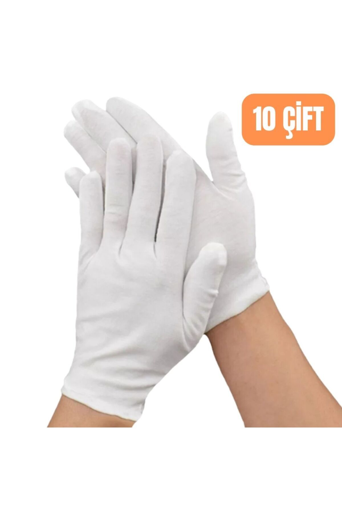 AXE SPORTSWEAR  10 Çift Unisex Bando Garson Pandomim Gösteri Merasim Tören Eldiveni - Görsel 2